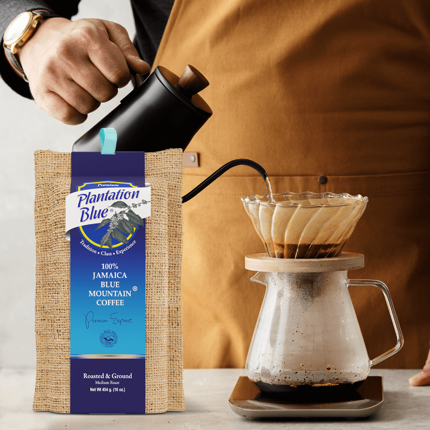 Plantation Blue® Jamaica Blue Mountain Coffee (16 oz - roasted and ground) - Shop Coffee Hobby