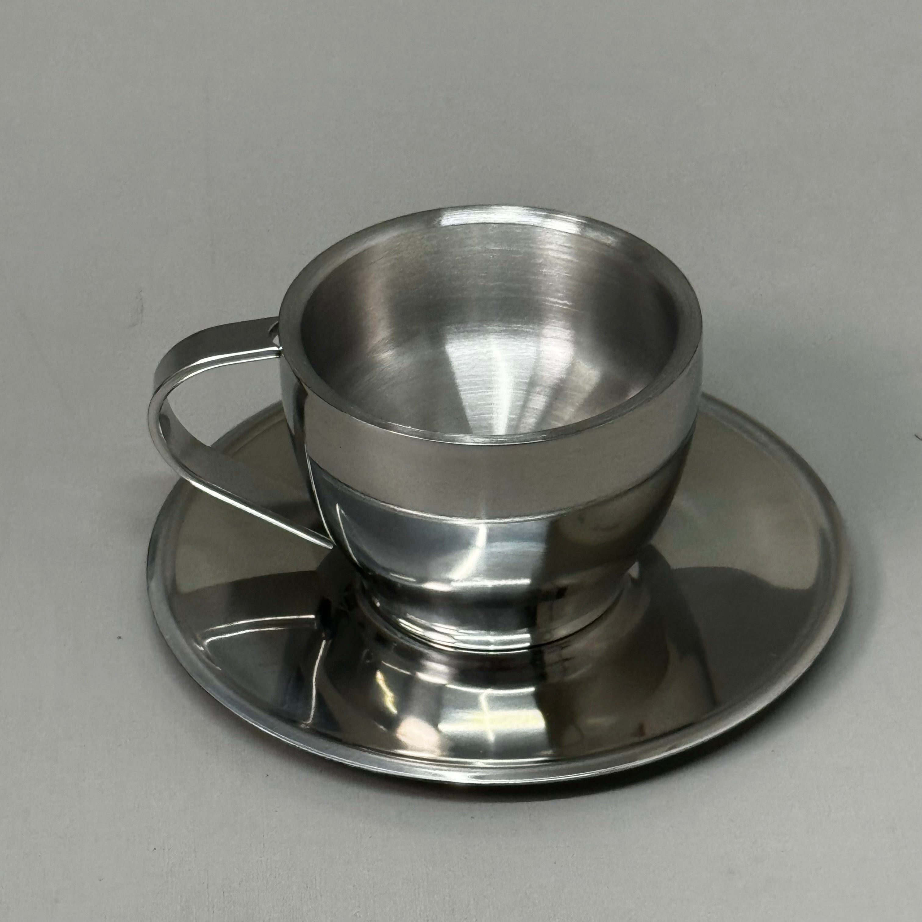 Cook Prep Eat 5-Piece Stainless Steel Stovetop Espresso Maker Set with Cups