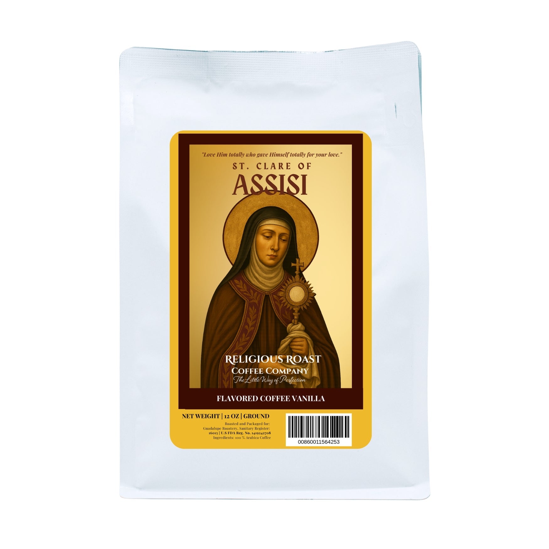 St. Clare of Assisi | Vanilla Flavor - Shop Coffee Hobby
