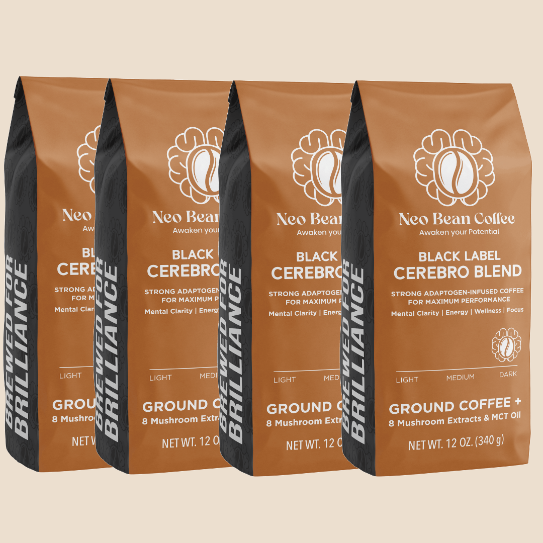 NeoBean Cerebro Blend – Mushroom Coffee with 8 Adaptogenic Mushrooms
