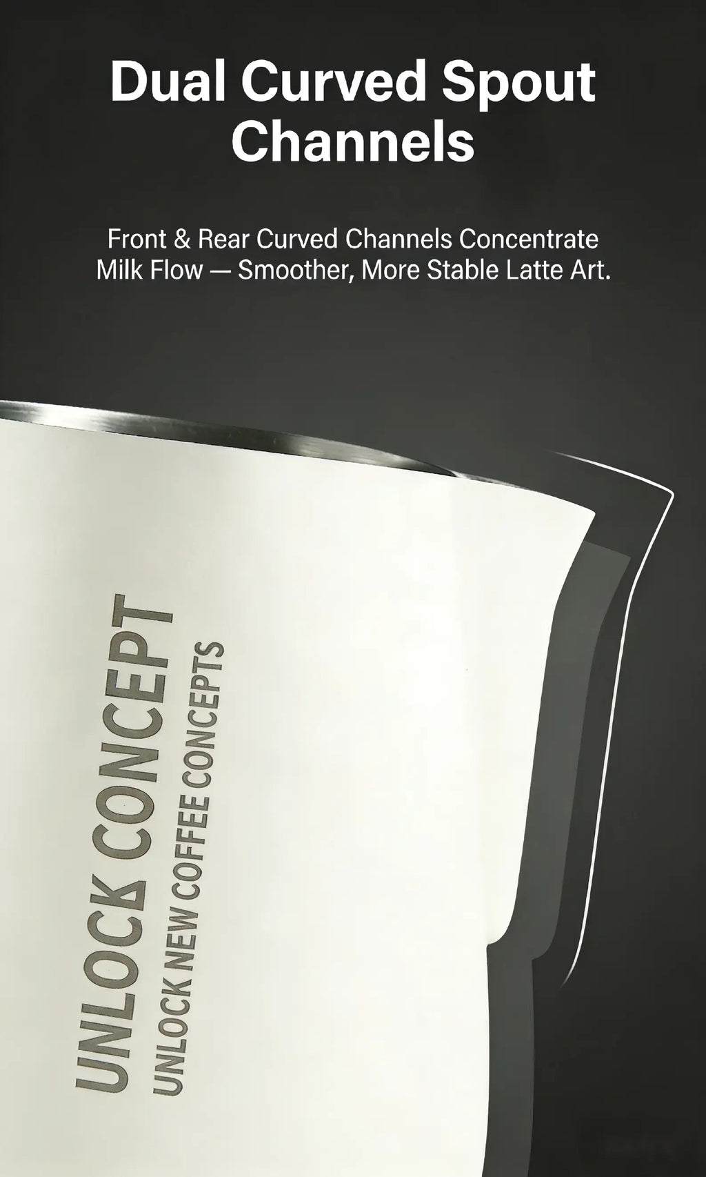 Pro Latte Art Pitcher - Eagle Beak Precision Spout 400ml/600ml, Advanced Patterns Under $25