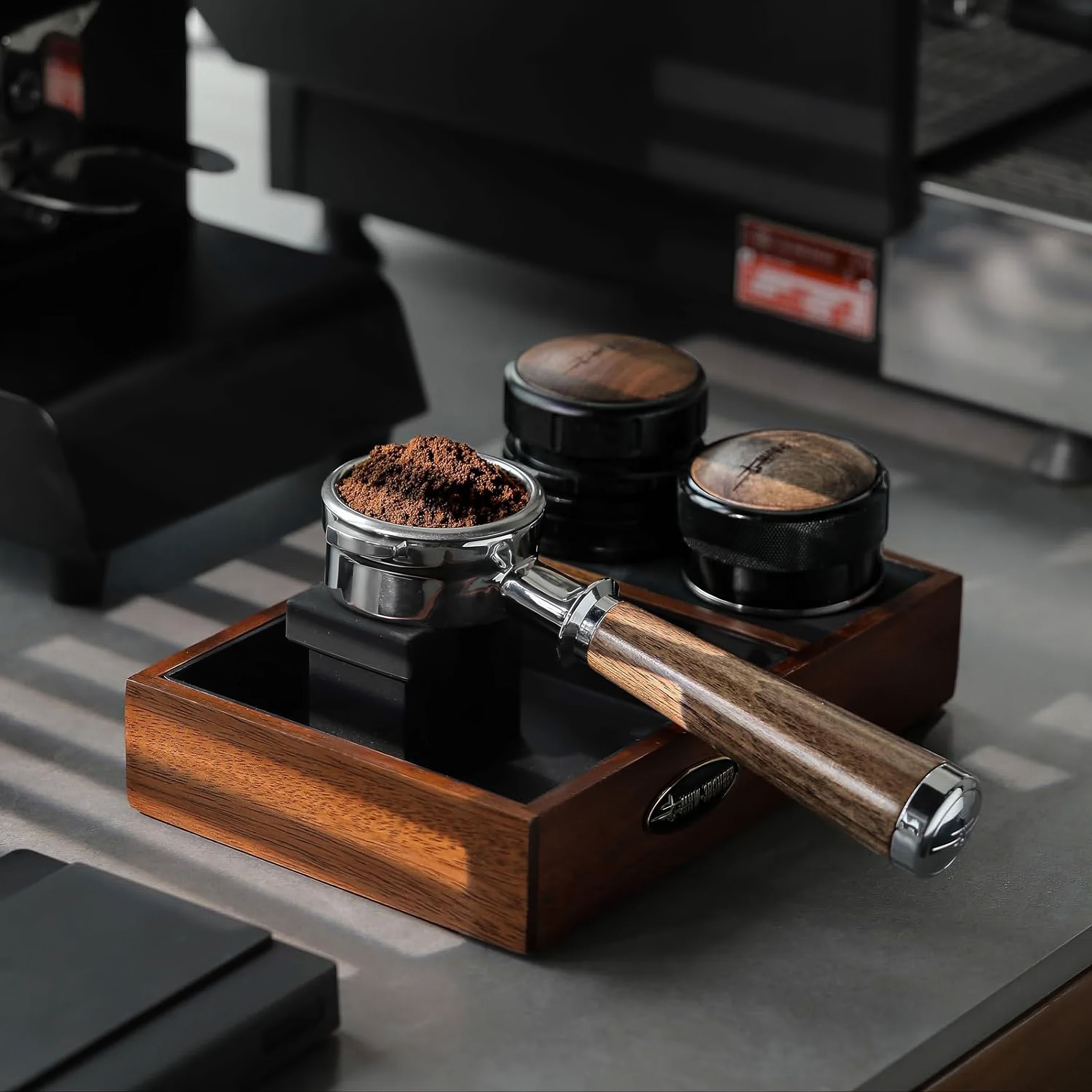 Bottomless Portafilter + Walnut Handle - E61 / La Marzocco - Shop Coffee Hobby