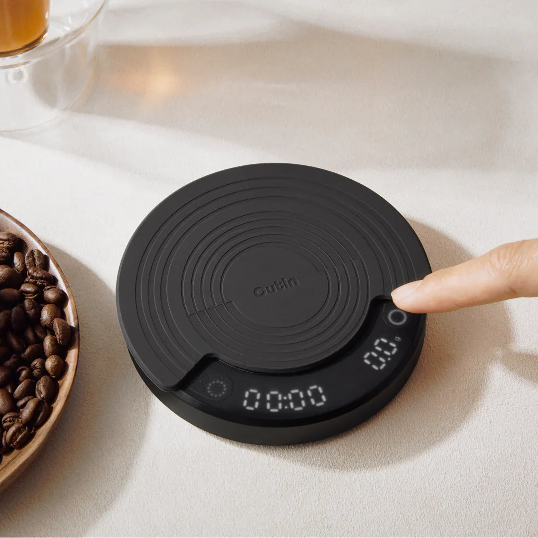 OutIn Claro Rechargeable Coffee Scale – 0.1g Precision