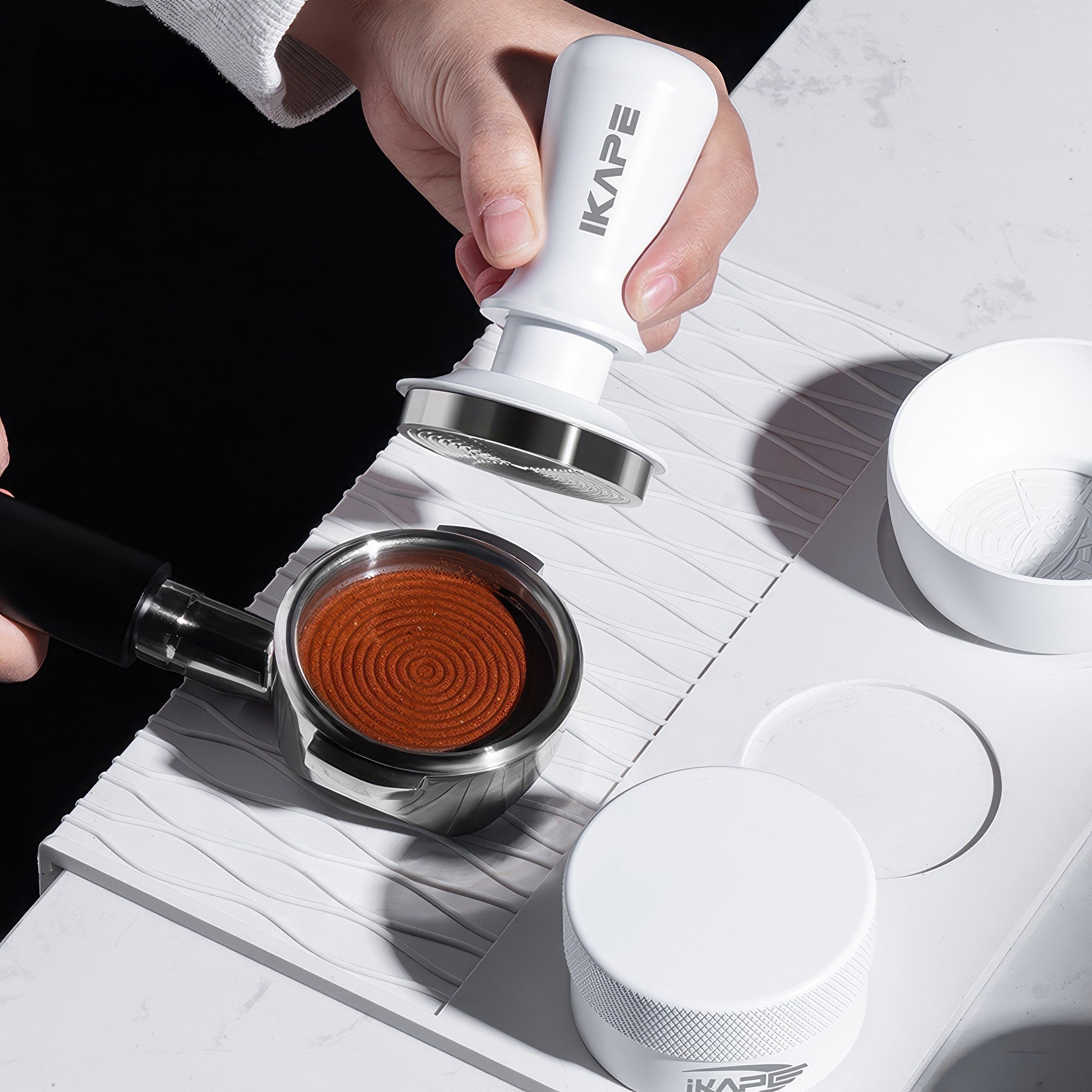 Espresso White Tamper & Distributor - Shop Coffee Hobby