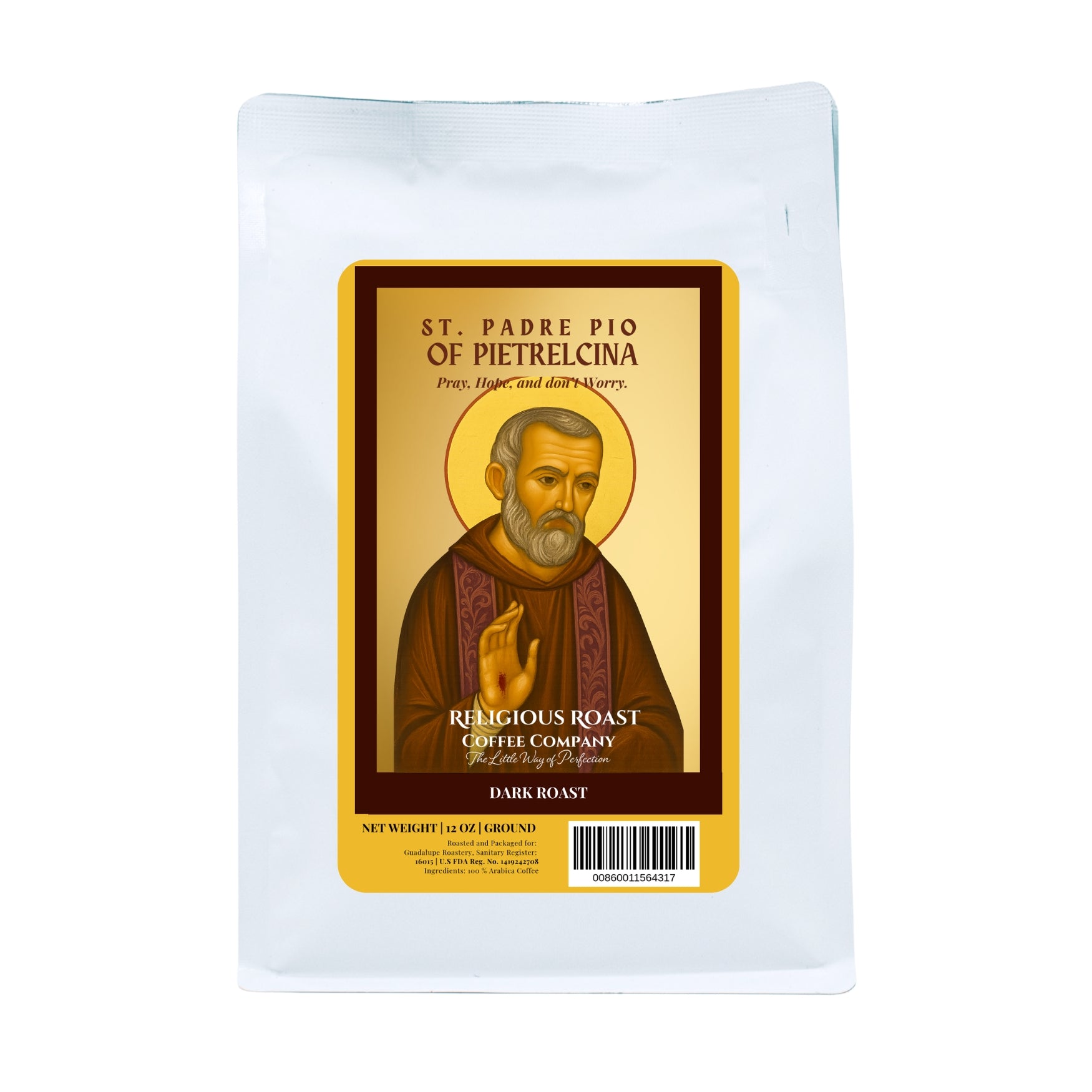Padre Pio | Saint Father Pio of Pietrelcina | Dark Roast - Shop Coffee Hobby