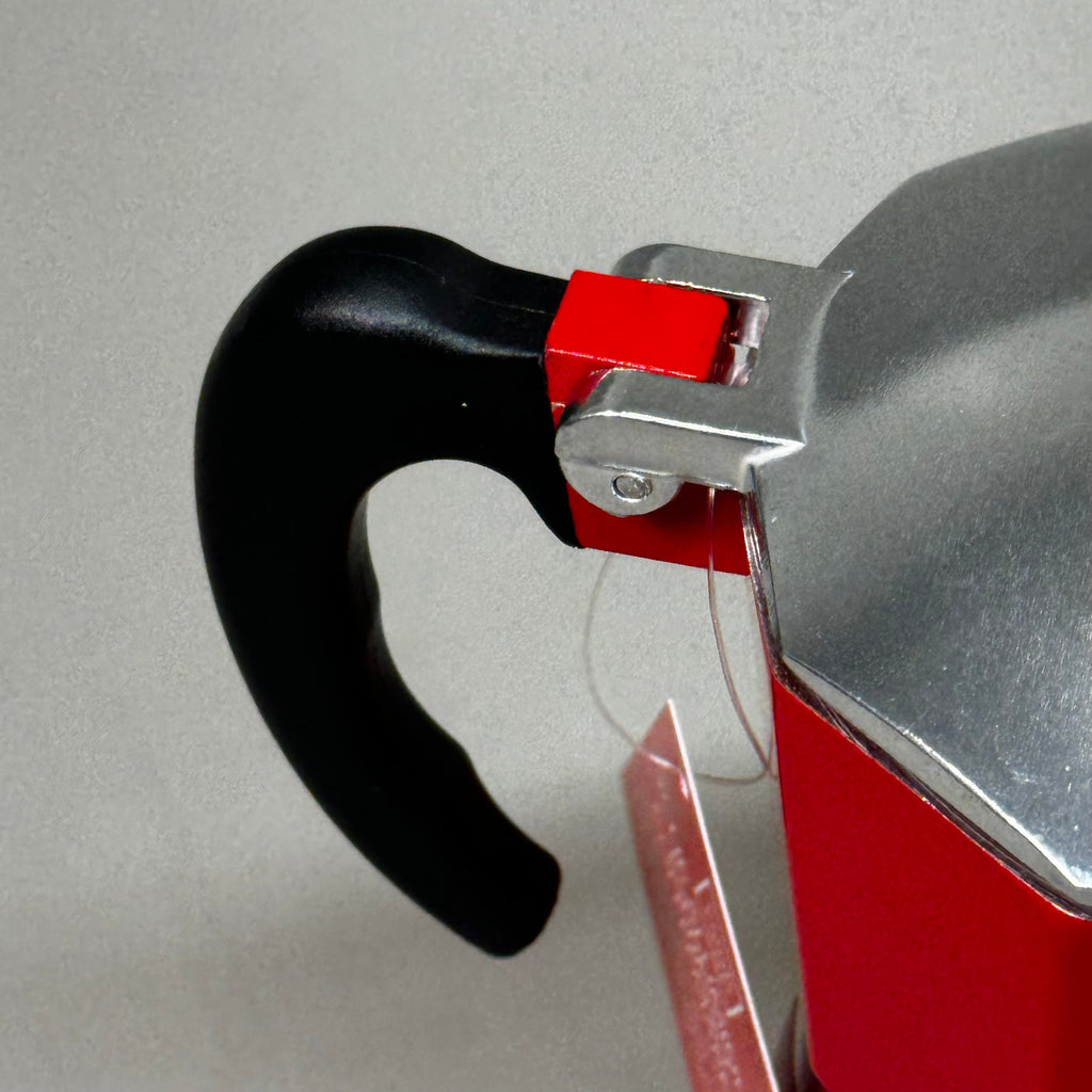 Cook Prep Eat 3-Cup Stovetop Espresso Maker – Aluminum with Stay-Cool Handle