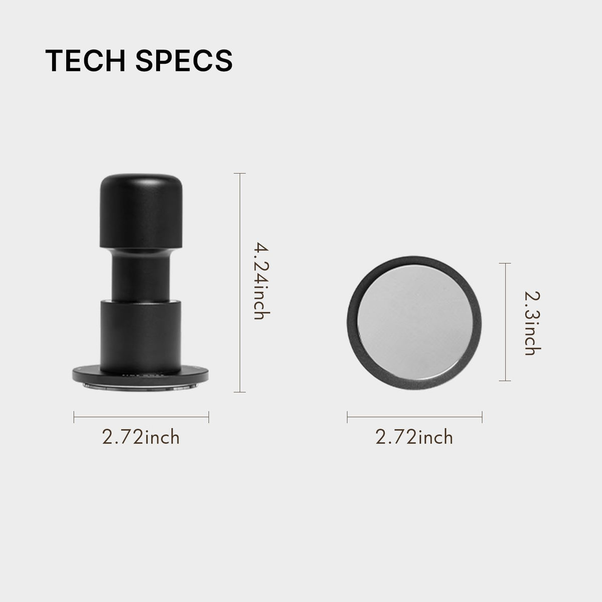 58mm Impulse Impact Espresso Tamper in Black