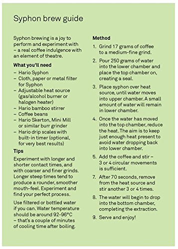 Hario Technica 5-Cup Coffee Siphon, 600 mL machine ready for brewing.