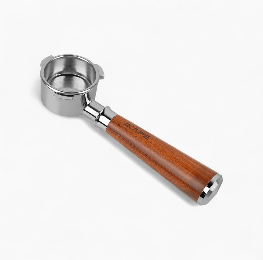 Solid Wood Handle Bottomless Portafilter - Shop Coffee Hobby