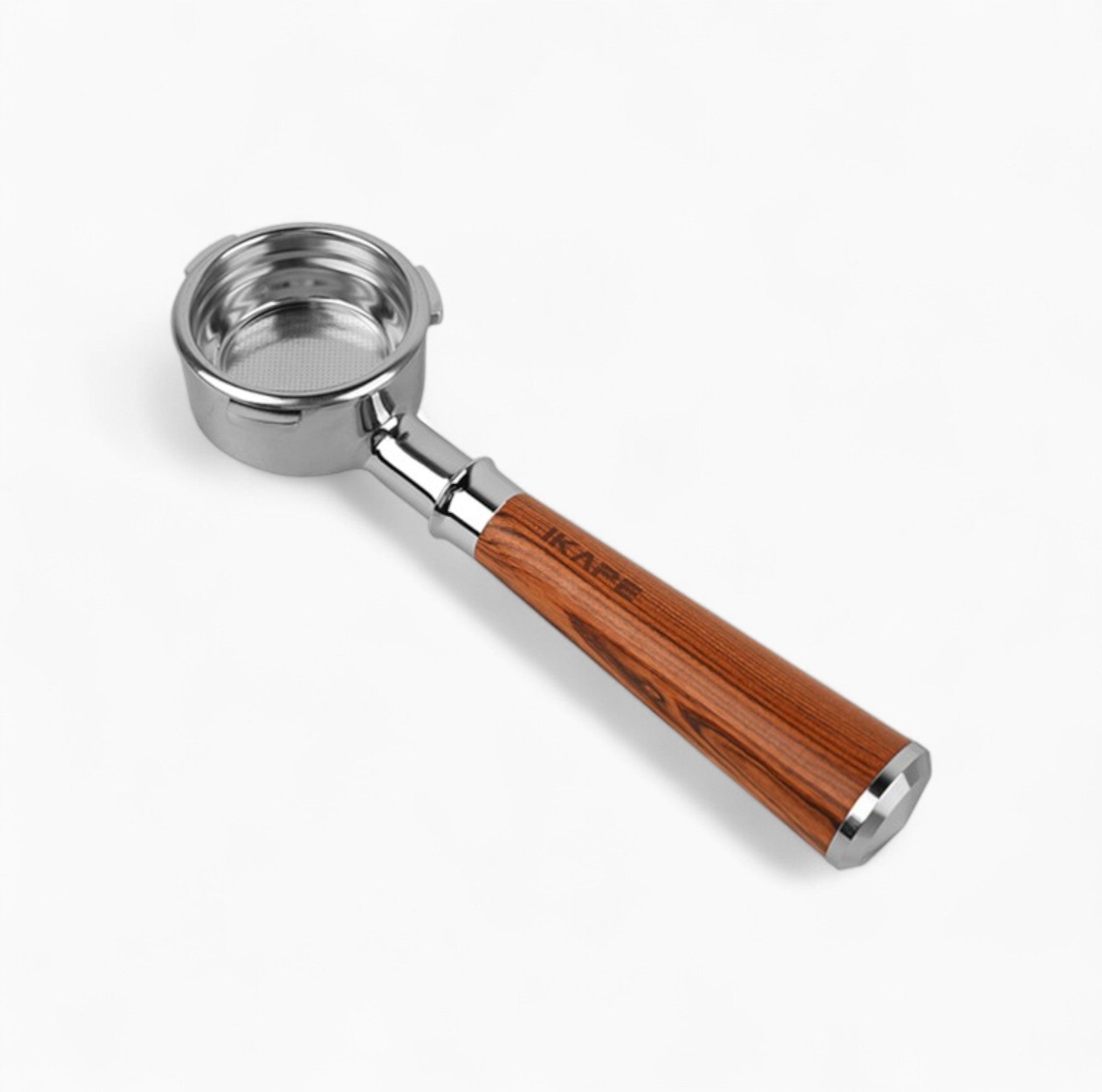 Solid Wood Handle Bottomless Portafilter - E61 Groupheads
