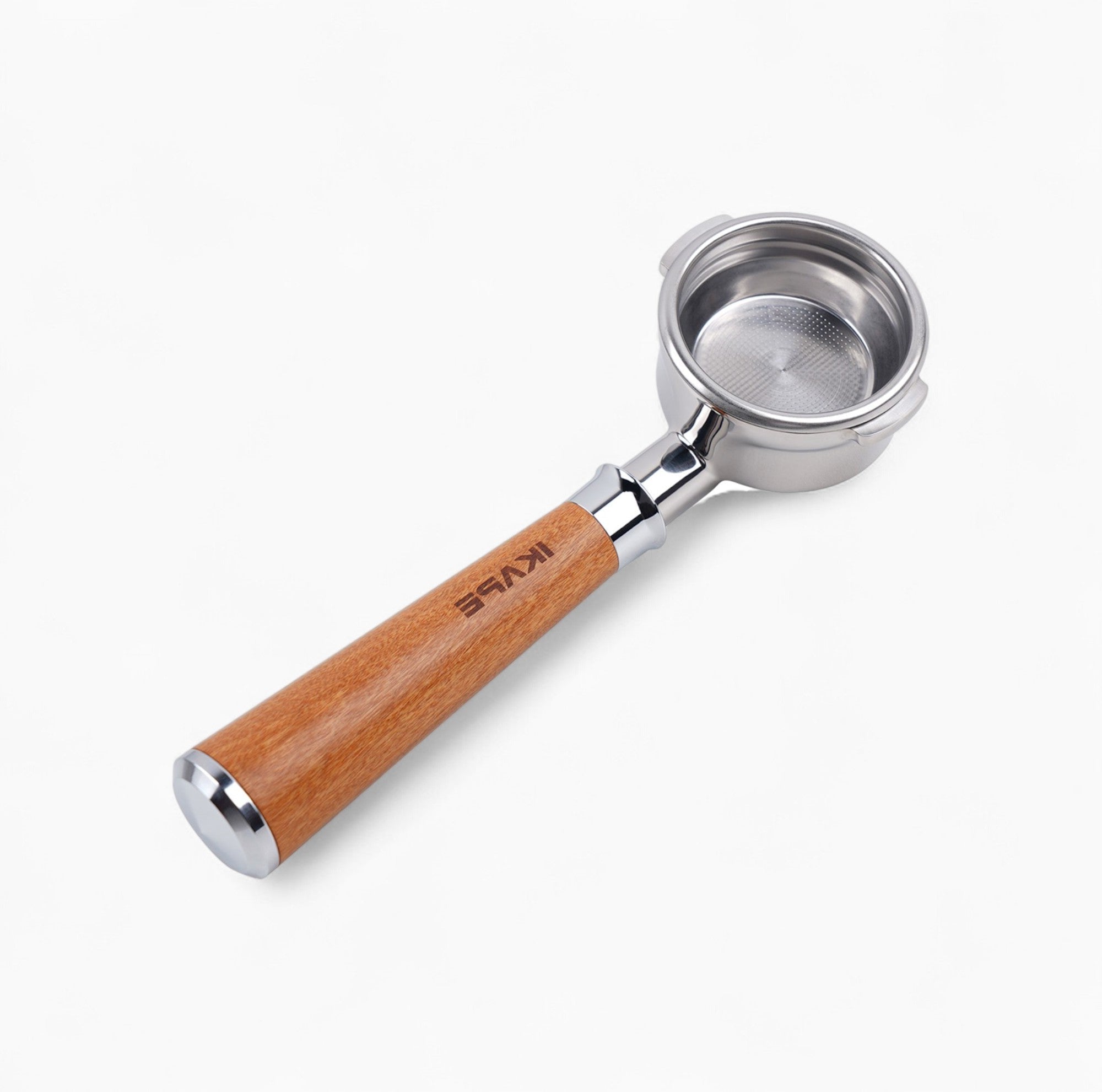 Solid Wood Handle Bottomless Portafilter - Shop Coffee Hobby