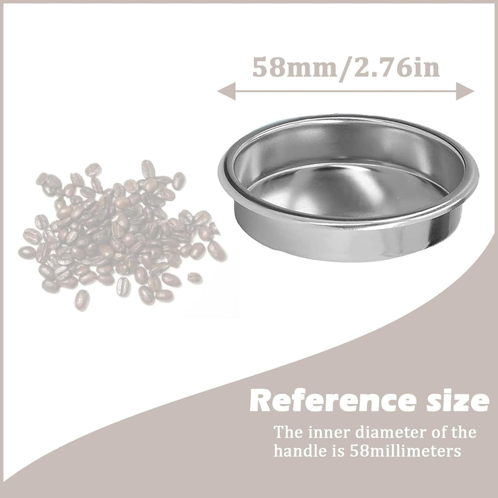 58Mm Backflush Inser, Backflush Filter Espresso, Stainless Steel Back Flush Blind Filter Basket Fits for Breville Gaggia Classic and Other Espresso Machines Espresso Cleaning Disc (1-Piece Set) - Haynesworld General Goods