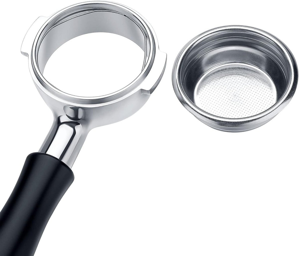 58mm Bottomless Portafilter – Fits E61, Flair 58, ECM, Rocket, Sanremo, Synesso, Slayer, VBM (Black) - Shop Coffee Hobby