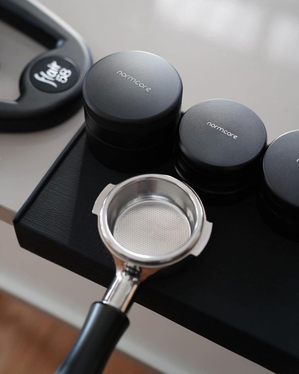 58mm Bottomless Portafilter – Fits E61, Flair 58, ECM, Rocket, Sanremo, Synesso, Slayer, VBM (Black) - Shop Coffee Hobby