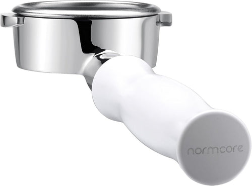 58mm Bottomless Portafilter for La Marzocco – 18g Basket Included, Anodized Aluminum (White) - Shop Coffee Hobby