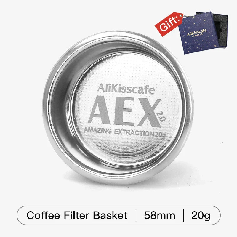 58Mm Coffee Filter Basket for 58Mm Espresso Portafilter Espresso Maker Filter Basket Double Layer Home Barista Accessories - Haynesworld General Goods