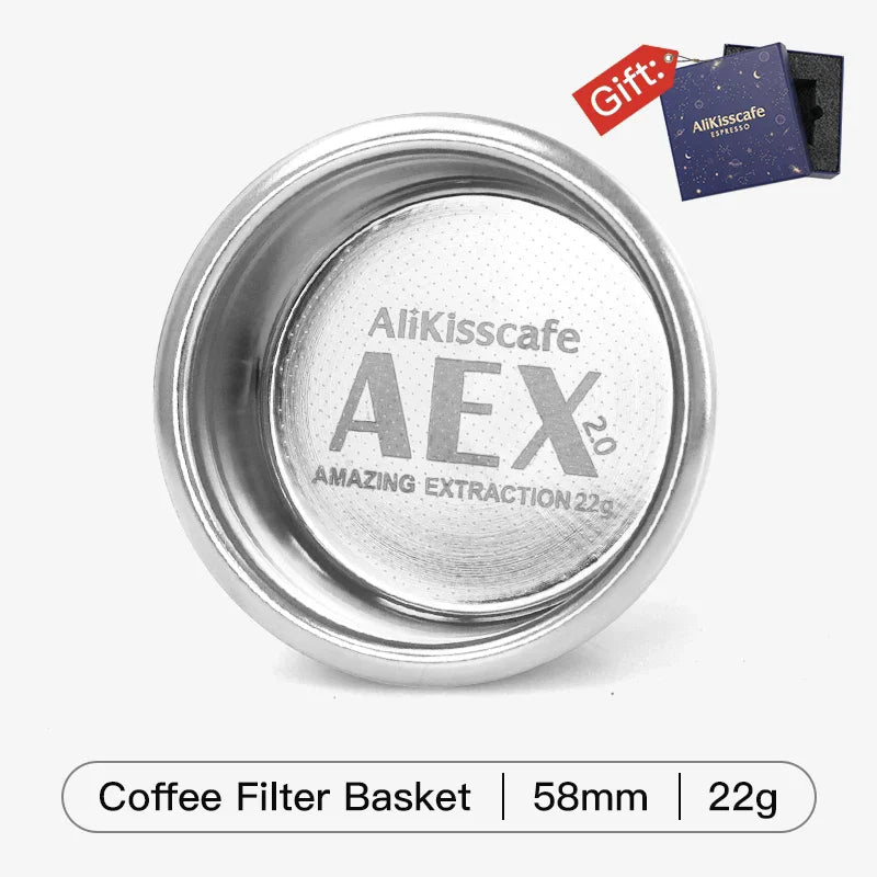 58Mm Coffee Filter Basket for 58Mm Espresso Portafilter Espresso Maker Filter Basket Double Layer Home Barista Accessories - Haynesworld General Goods