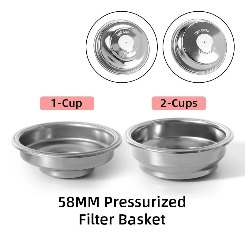 58Mm Coffee Filter Basket for 58Mm Espresso Portafilter Espresso Maker Filter Basket Double Layer Home Barista Accessories - Haynesworld General Goods