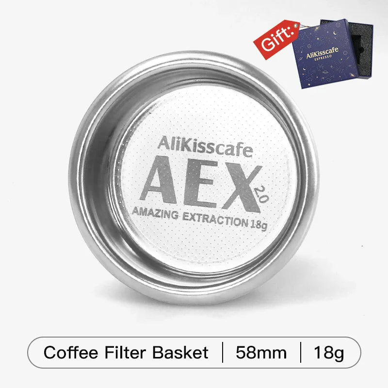 58Mm Coffee Filter Basket for 58Mm Espresso Portafilter Espresso Maker Filter Basket Double Layer Home Barista Accessories - Haynesworld General Goods