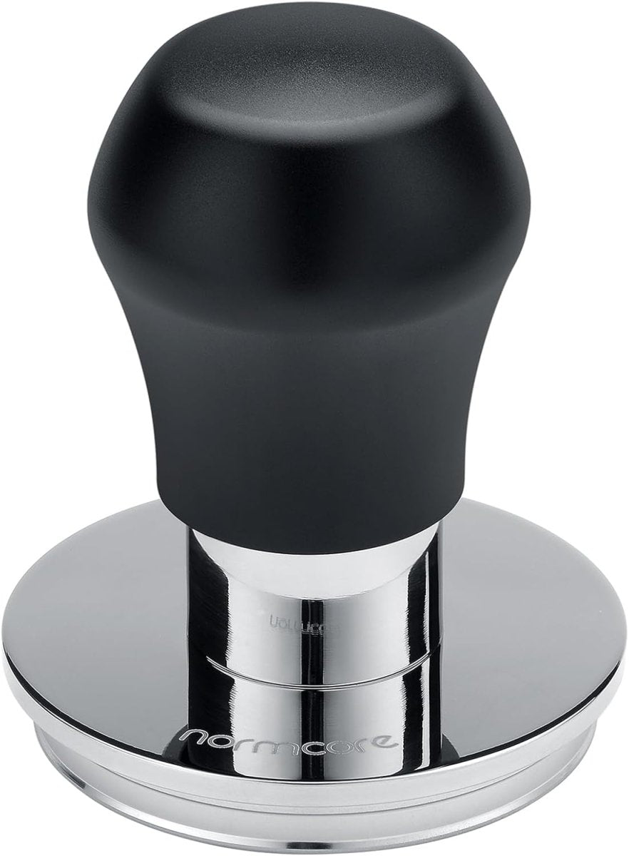 58Mm Coffee Tamper V4.1 Mini, Spring-Loaded with Click Feedback, Compatible with 58Mm Espresso Machines Portafilter, Anodized Aluminum Handle and Silcone Stand, Black - Shop Coffee Hobby