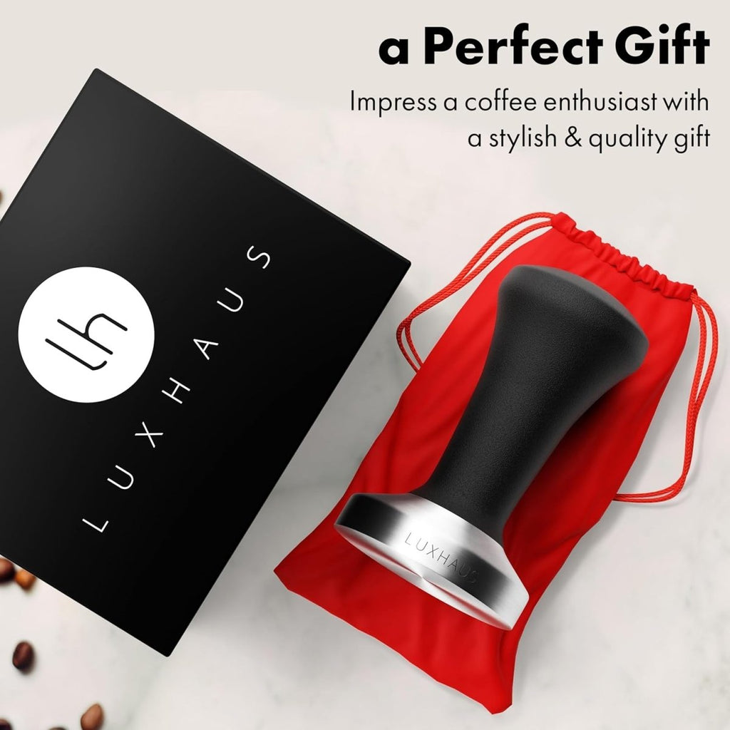 58Mm Espresso Tamper - Premium Barista Coffee Tamper - 100% Flat Stainless Steel Base - Shop Coffee Hobby