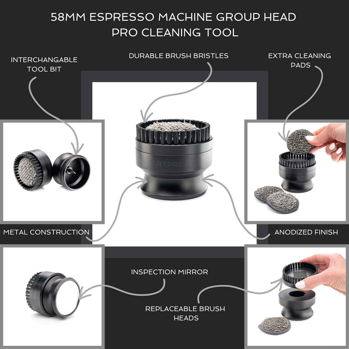 Artpresso 58mm Pro Group Head Cleaning Tool