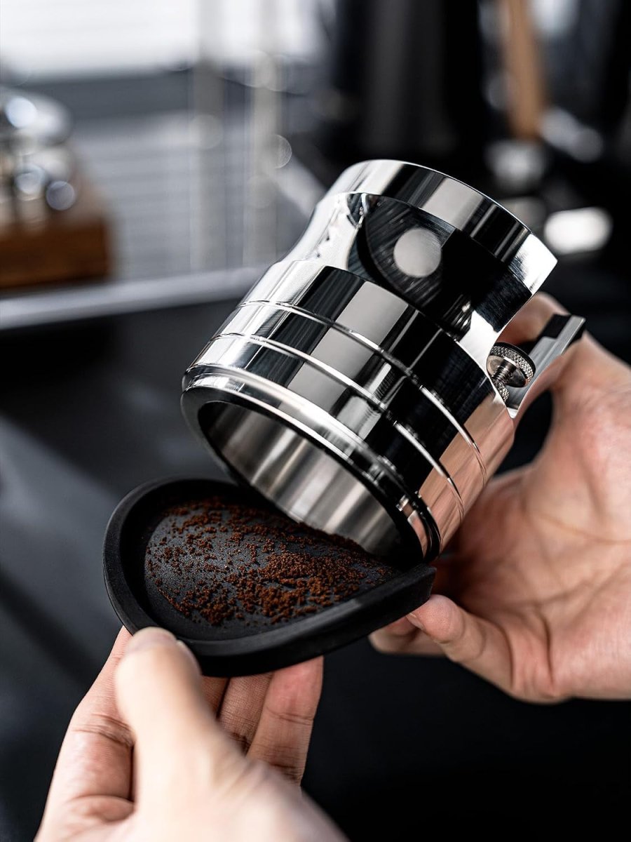 58mm Stainless Steel Puck Prep Station & Portafilter Holder – Fits E61, ECM, Vibiemme, Rocket, La Marzocco - Shop Coffee Hobby