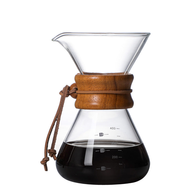 High Borosilicate Glass Hand Brewed Coffee Pot, Glass Coffee Pot, Coffee Set, Coffee Sharing Pot, Coffee Pot - Shop Coffee Hobby
