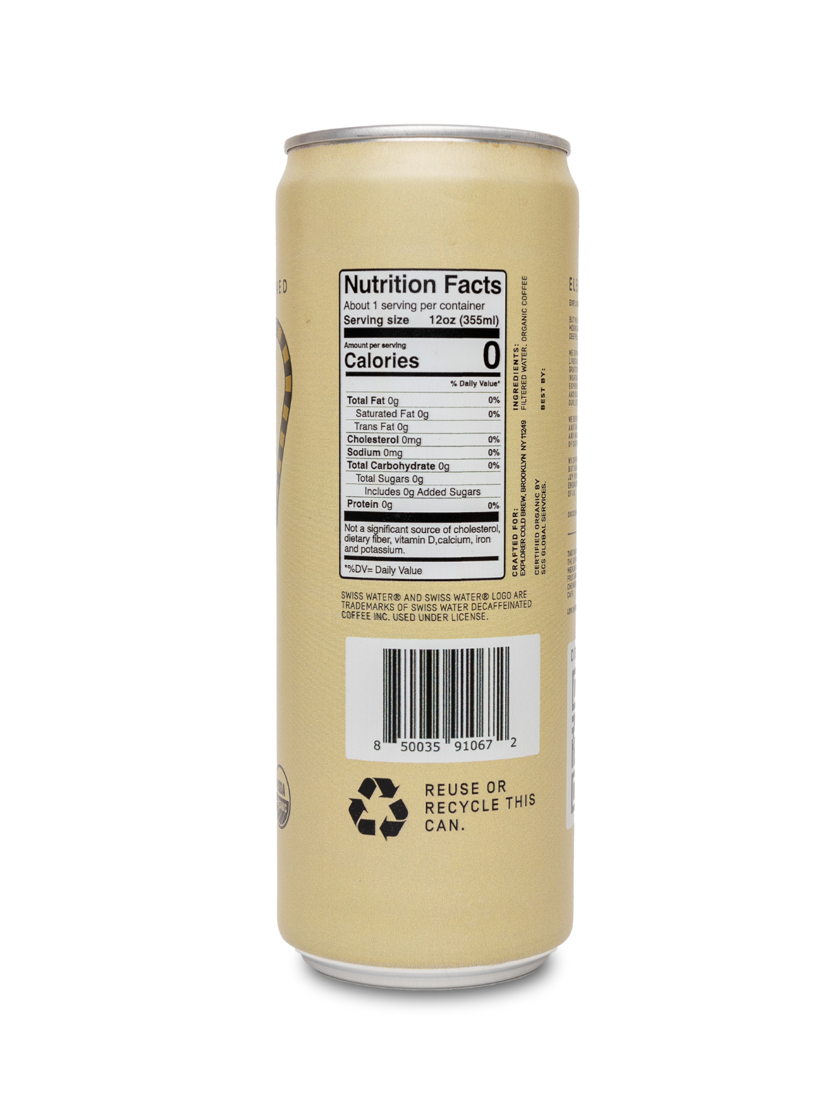 Ready-to-Drink Cold Brew Cans | Organic & Fair-Trade | Choose Your Caffeine Level