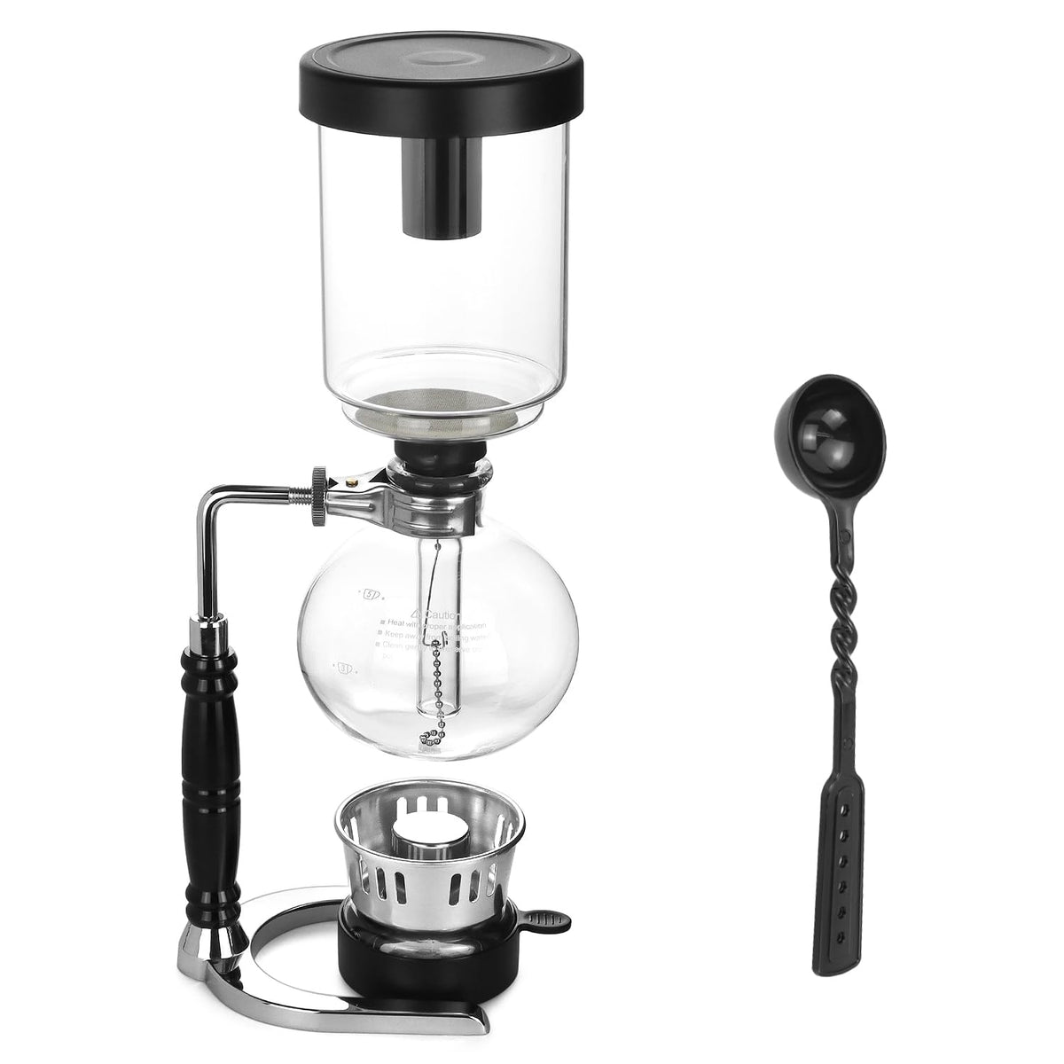 5-Cup Siphon Coffee Maker, 600 mL version for brewing specialty coffee.