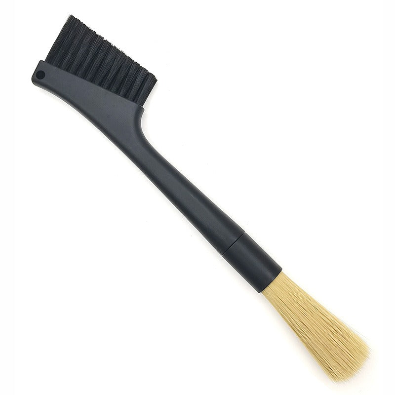 Dual-Head Coffee Grinder Cleaning Brush – Detachable Bar & Machine Brush