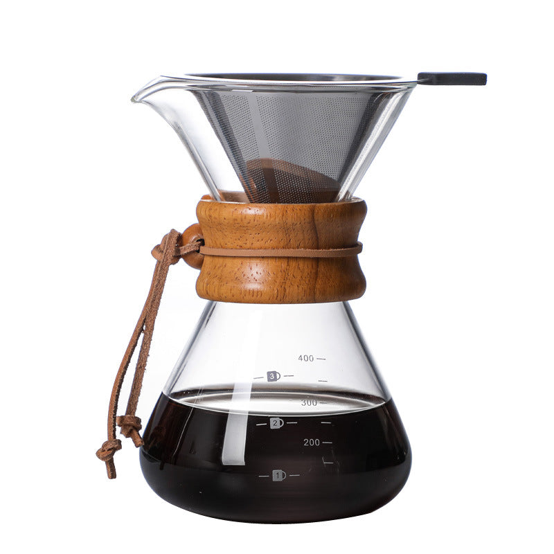 High Borosilicate Glass Hand Brewed Coffee Pot, Glass Coffee Pot, Coffee Set, Coffee Sharing Pot, Coffee Pot - Shop Coffee Hobby