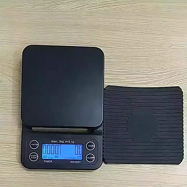 Digital Coffee Scale – Precision Electronic Kitchen Scale (Black)