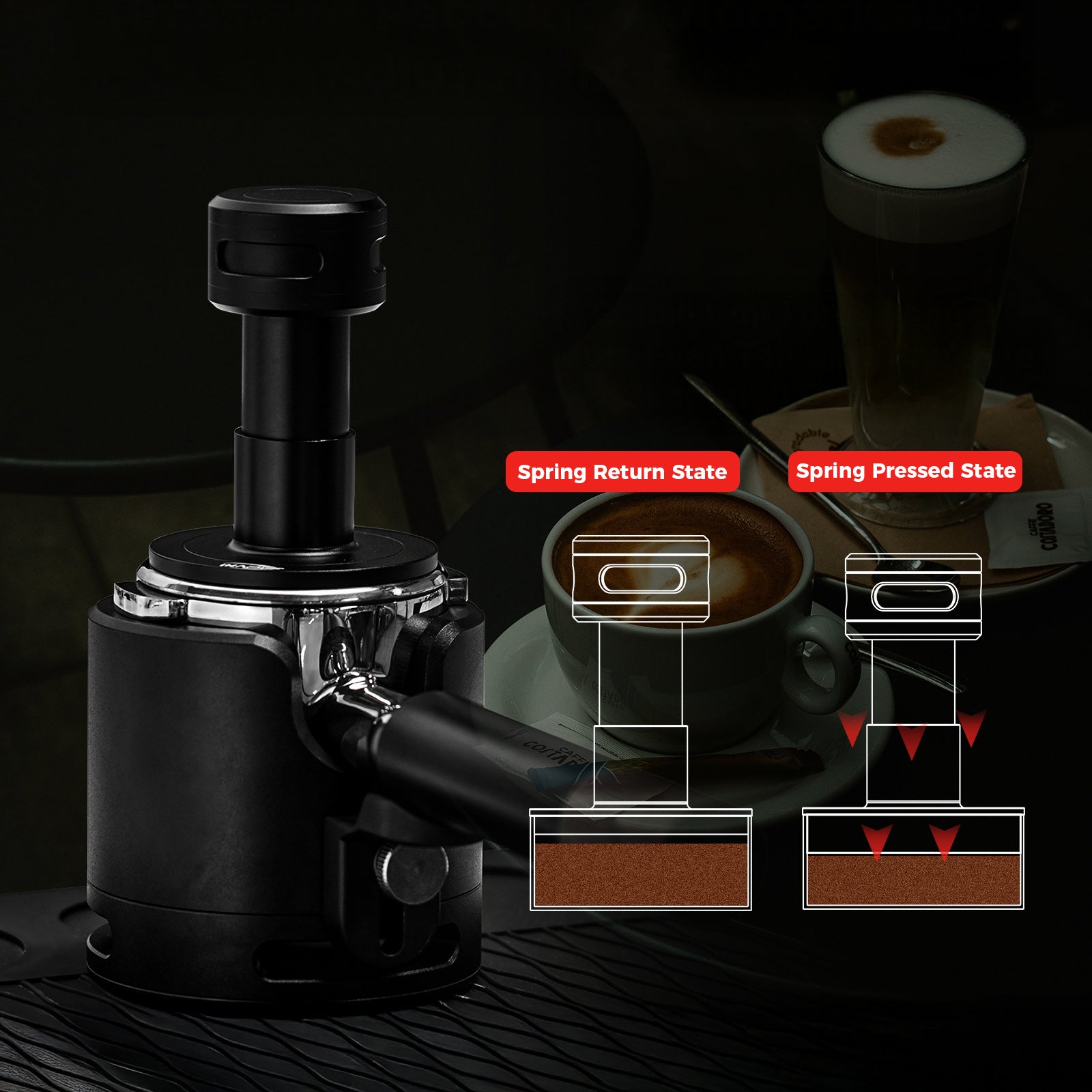 Click Sound Espresso Calibrated Tamper - Shop Coffee Hobby