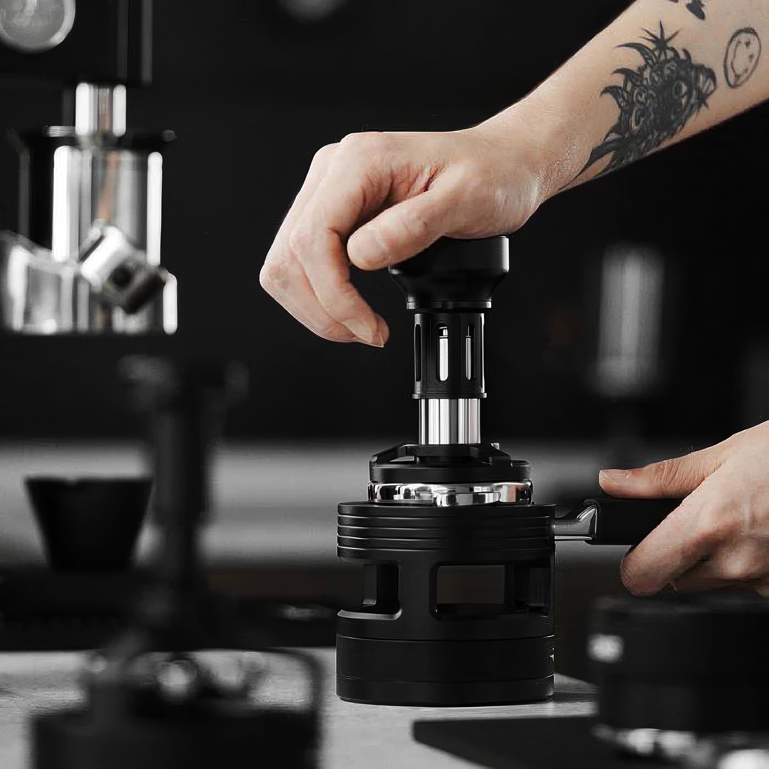 YU-Series Force Impact Espresso Tamper - Shop Coffee Hobby