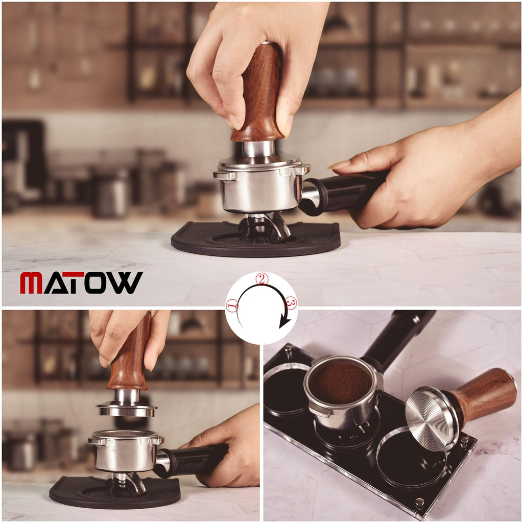 MATOW 53.3mm Spring-Loaded Espresso Tamper for Breville 54mm espresso machines
