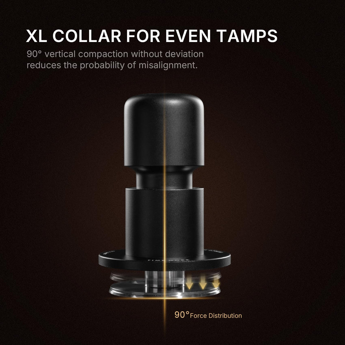 58mm Impulse Impact Espresso Tamper in Black
