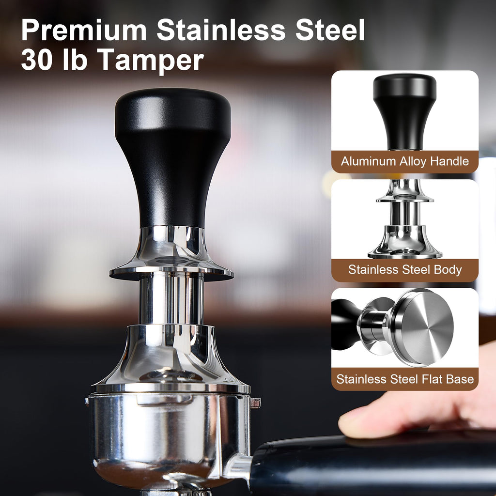 54mm Breville Espresso Kit – Tamper, WDT & Funnel for precise coffee brewing.