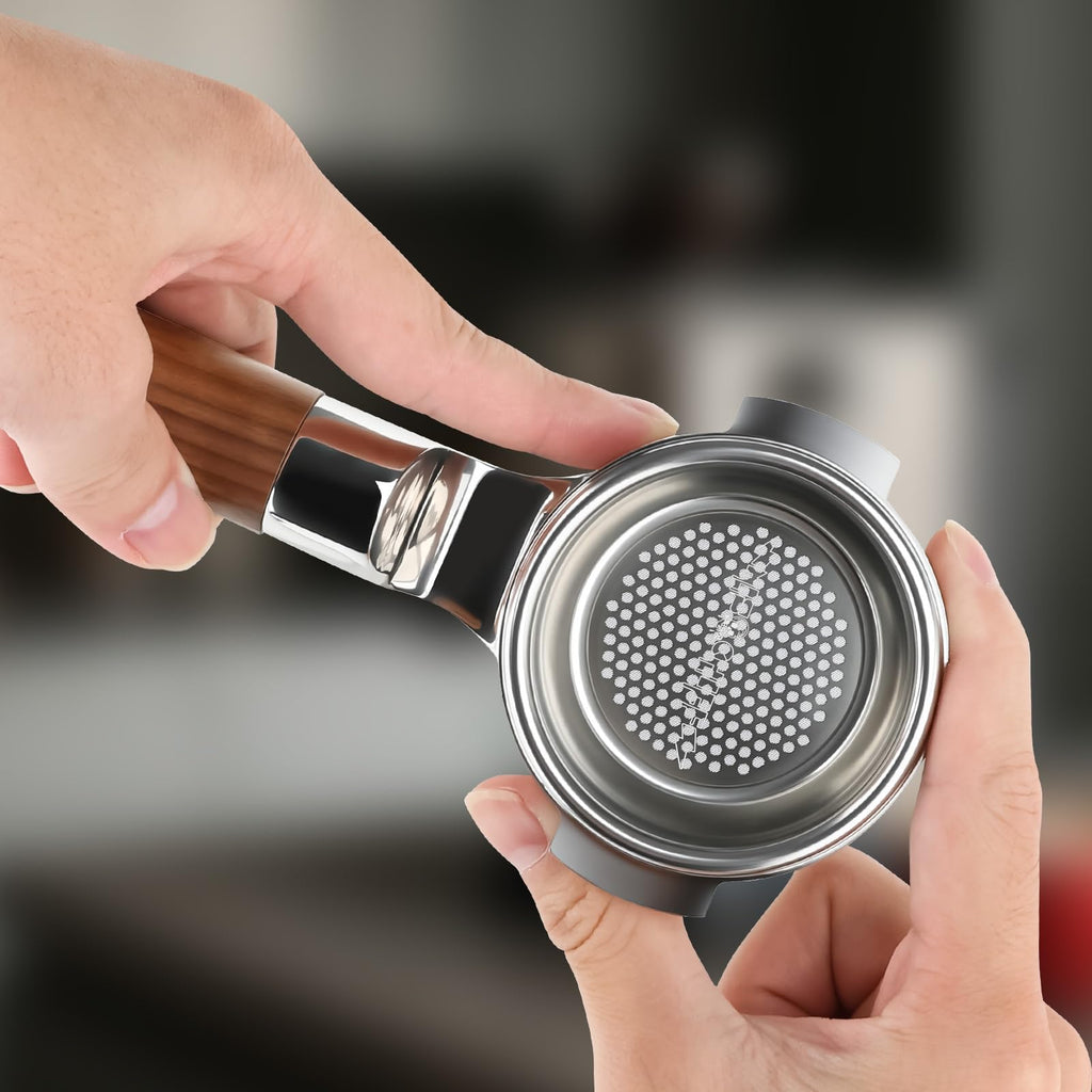 Mischief 58mm Bottomless Portafilter for E61, Titanium Black version