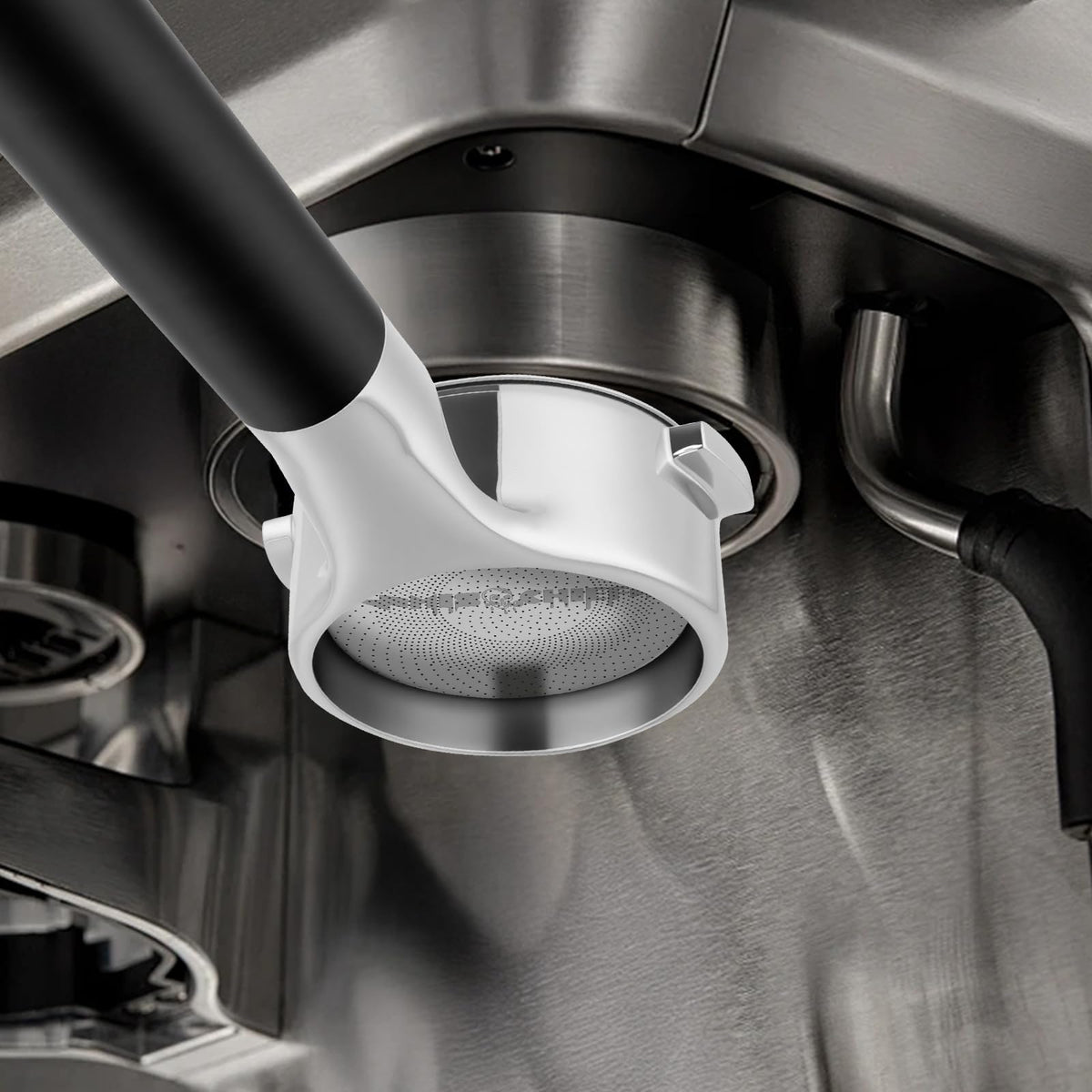 Mischief Workshop 58mm Bottomless Portafilter for E61, Titanium Black version