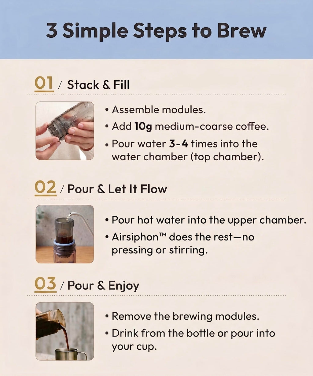 ATHIA Portable Siphon Coffee Maker, 400 mL version
