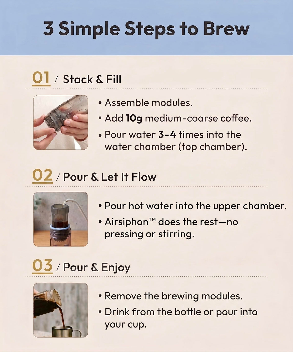 ATHIA Portable Siphon Coffee Maker, 400 mL version