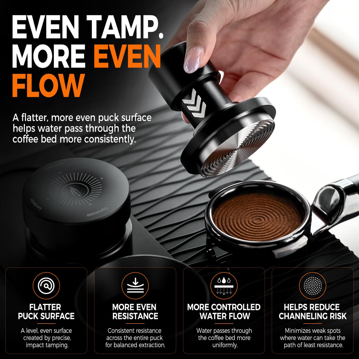 53.3mm Impact Espresso Tamper for 54mm Baskets