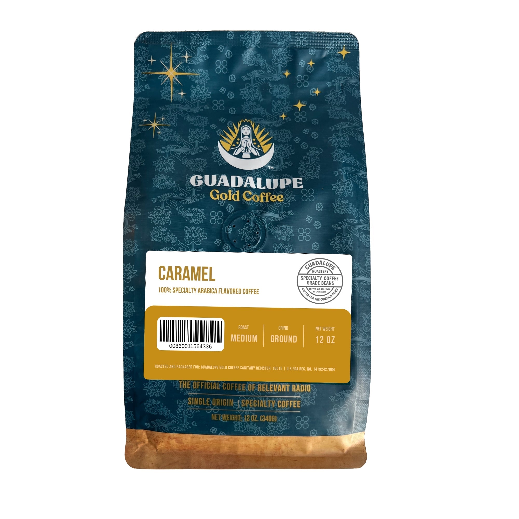 Guadalupe Gold – Caramel Flavor | Medium Roast Arabica Ground Coffee (12oz) - Shop Coffee Hobby