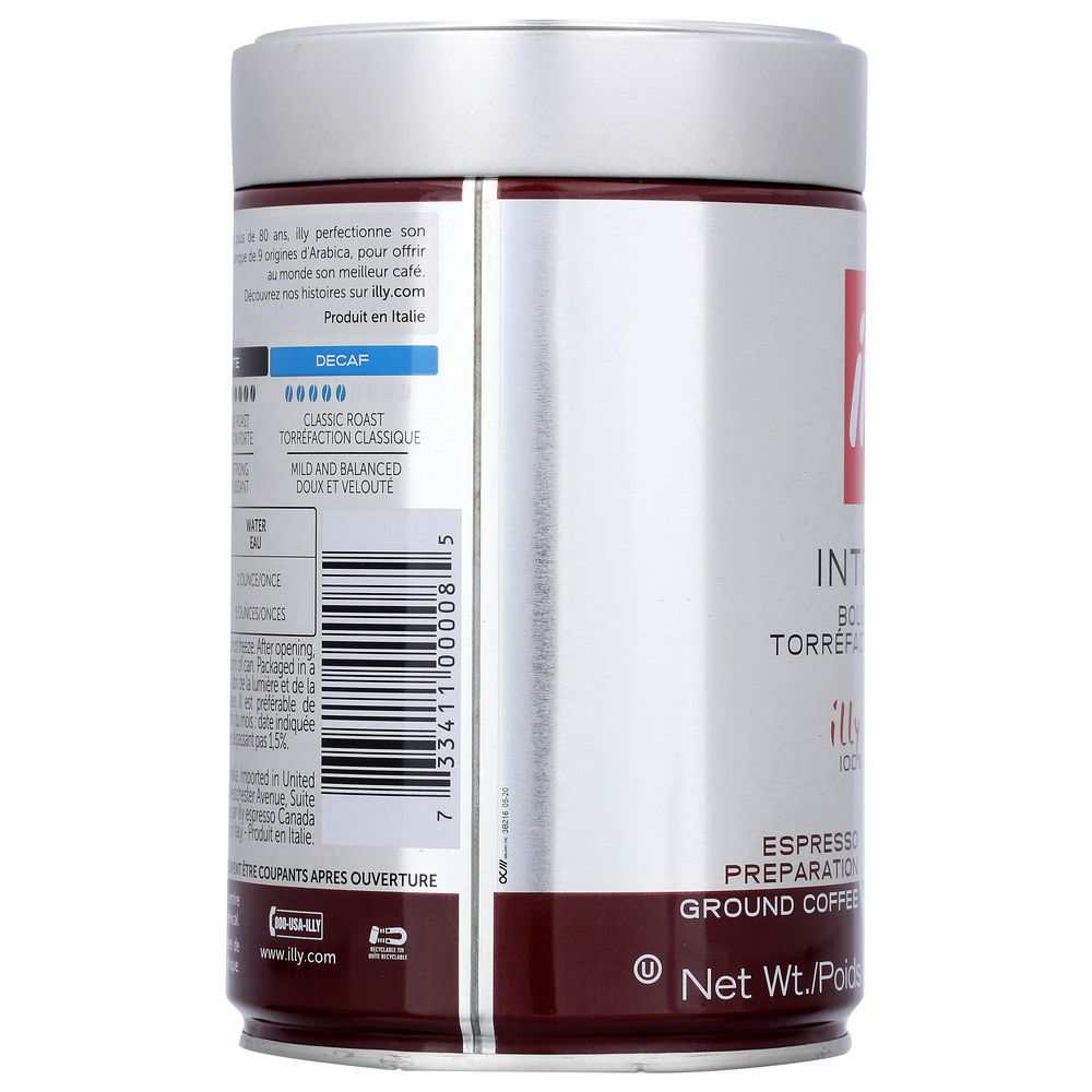 Illy Dark Roast Ground Espresso Coffee, 8.8 oz