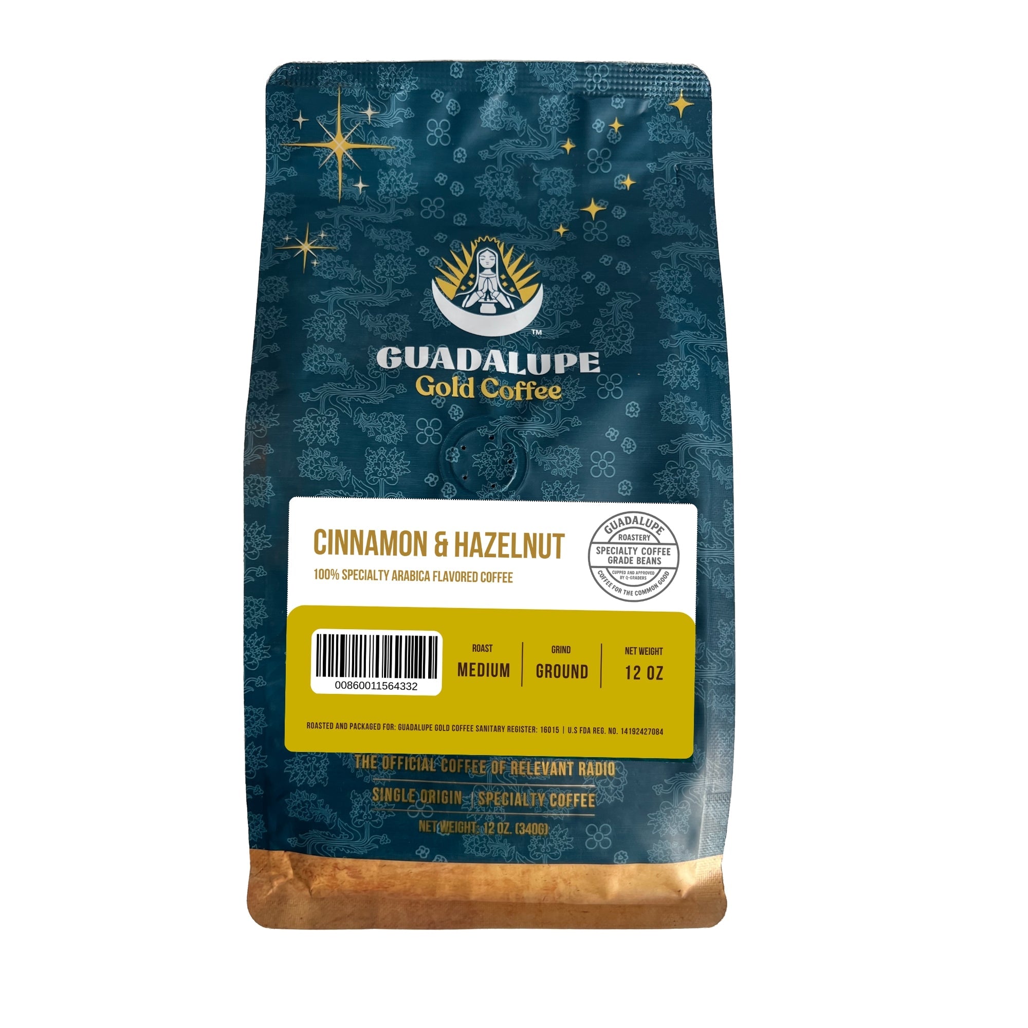 Guadalupe Gold – Cinnamon & Hazelnut Flavored Coffee | Medium Roast Arabica (12oz Ground) - Shop Coffee Hobby