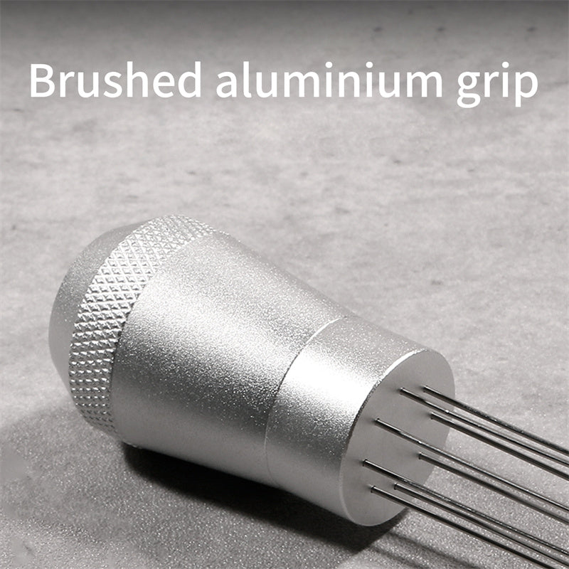 Magnetic Espresso WDT Tool with Stainless Steel Needle Distributor for precision temperature control.