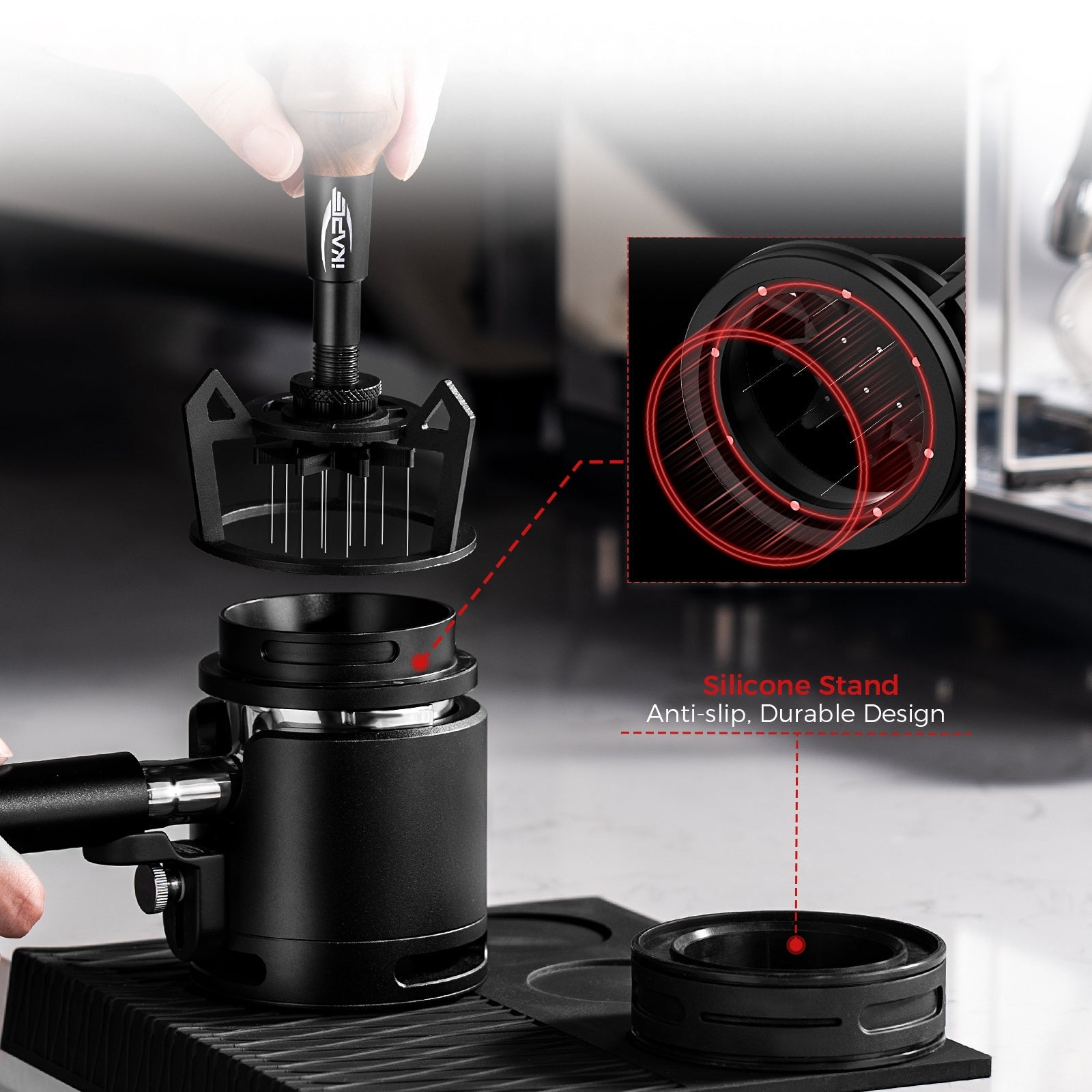 Espresso Rotary Springback WDT Distribution Tool - Shop Coffee Hobby