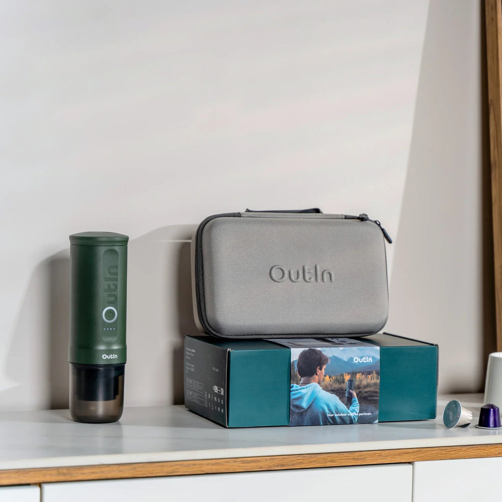 OutIn Nano Portable Espresso Gift Set – Forest Green