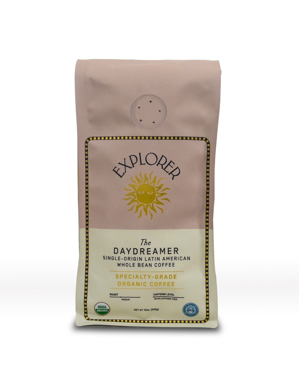 Explorer Organic Whole Bean Coffee - 99.9% Caffeine Free Decaf
